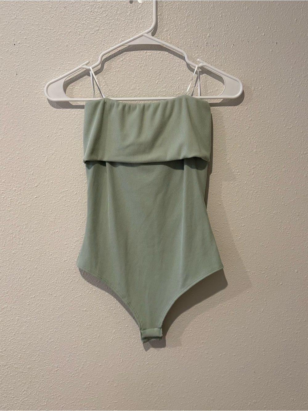 Ribbed Bodysuit Sage Green